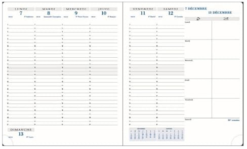 Exacompta 22842 kalenderinlägg för mötesplanerare Horizons 22 januari-december