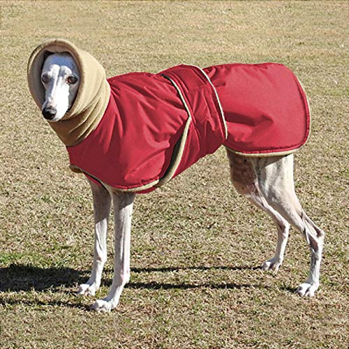 Super varm tjock hundkläder vattentät hundjacka för medelstora hundar vinthund varghund herdekläder