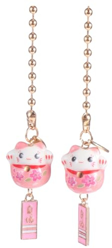 VICASKY Maneki Neko Chat DéCoration Voiture Decoration Interieur Porte-Clés Ornements Pour RéTroviseur Intérieur Pendentif Porte- Décor De Fortune Rétroviseur