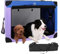 Ownpets Soft Dog Crate Collapsible Travel Dog Crate 3-Door Dog Kennel for Indoor and Outdoor XL（96x66x66CM）