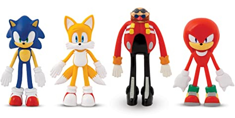 TCG Toys Bend-Ems Sonic The Hedgehog 4 Pack