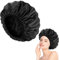 Fentar Gorro Ducha, Impermeable Gorro de Ducha Tres Capas, Gorro Ducha Suave con Capa Interna de Microfibra, Toalla Pelo Secado Rapido, Accesorios Prácticos de Baño, Gorro de Ducha Mujer (Negro)