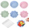 BSITSSS 6PCS Ciotoline da Snack, Ciotole da Immersione, Ciotoline per Aperitivo, Mini Ciotole per Salsa, Spezie, Frutta, Snack, con 10 Forchette da Frutta