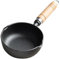 Small Cast Iron Pot Butter Melting Pot, Non-stick Cast Iron Sauce Pot with Wood Handle, Small Cast Iron Melting Pot, Hanging Butter Warmer for Oil Milk Style 2