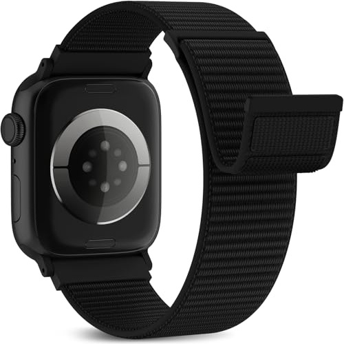 Higgs Nylonrem kompatibel med Apple Watch-rem 44 mm 40 mm 46 mm 45 mm 41 mm 42 mm 38 mm 49 mm, sportarmband nylon kompatibel med iWatch Series Se Ultra/Ultra 2 10 9 8 7 6 5 4 3 2 1 för kvinnor och män