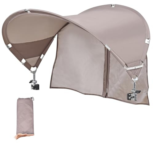 Paraguas Universal XL para Silla, Parasol Plegable UPF 50+ con Abrazadera Ajustable para Playa, Camping, Deportes, al Aire Libre, césped, Bronceado, sillas de Gravedad Cero, Carro, Silla de Ruedas