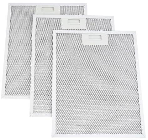 Anakel Home Pack 3 Filtros de Campana Extractora 353110 compatibles con Campanas Balay Bosch 31x25cm | Color plateado, Importante Medir Distancias