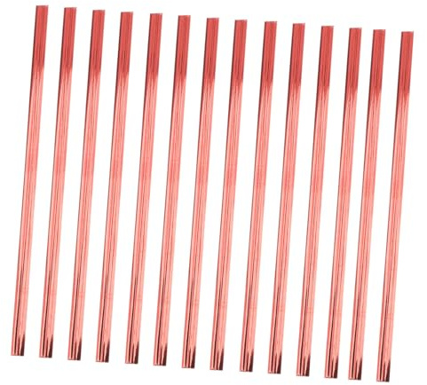 PLAFOPE 800 Pièces Liens Métalliques Colorés pour Sacs Bonbons et Pâtisserie Fils de Fixation Rouges pour Fête Anniversaire et Mariage