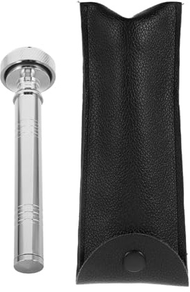 PartyKindom Holy Water Sprinkler Pocket Holy Water Bottle Dispenser Refillable Portable Copper Silver with Carrying Case for Church Communion Spiritual Rituals