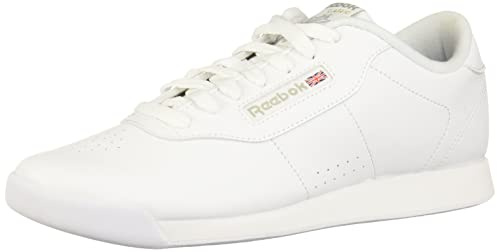 Reebok Princess Sneakers for Women, Comfortable Walking or Tennis Womens Shoes, Us-White, 9
