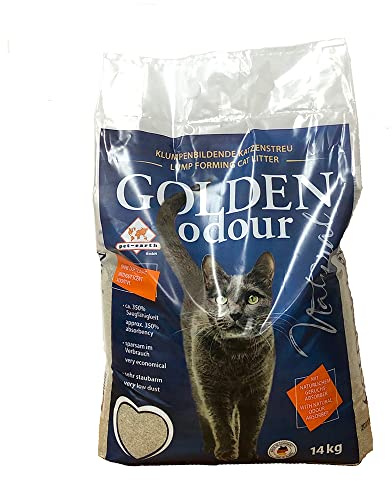 14 kg Golden Odour Katzenstreu Klumpstreu Bentonit Bentonitstreu klumpend ohne Duft
