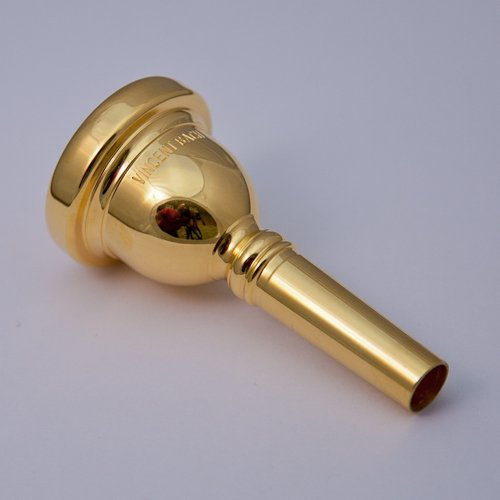 24K Gold Bach Small Shank Trombone Mouthpiece, 7C
