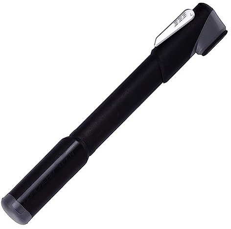 BBB Cycling - Minibomba de aluminio para Neumáticos de bicicleta con válvulas Presta, Schrader y Dunlop. Color Negro - Modelo WindWave BMP-54