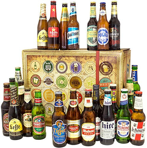 Biere der Welt / 24 Bierflaschen/Geschenkset Geburtstag Ehemann