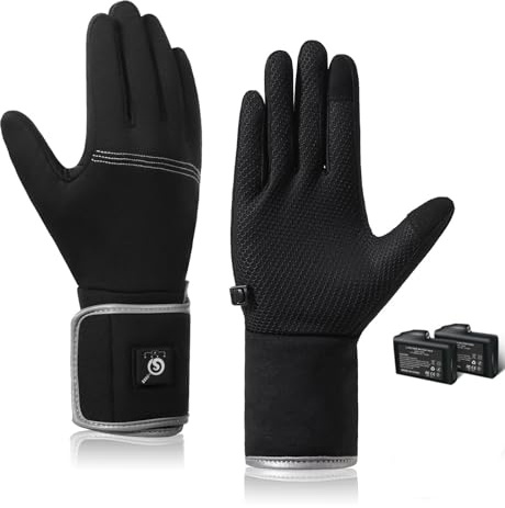 BARCHI Beheizte Handschuhe für Männer und Frauen,Wiederaufladbare Beheizte Handschuhe,Elektrische Handwärmer,Geeignet für Winterfahren,Radfahren,Skifahren,Laufen,Arbeit,etc.