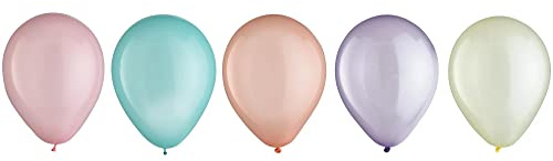 Latex Balloon Assortment - 5 (25 Pc) - Delightful Party Essentials for Weddings, Birthdays & Special Events, Sorbet