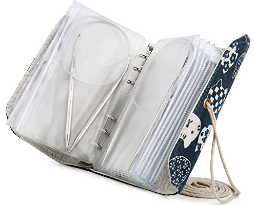 Coopay Lot d'Aiguilles à Tricoter Circulaires 60cm Longues- avec Étui à Aiguilles Circulaires Tricot pour Débutants & Pro- Aiguilles Circulaires Fixes en Métal - 2,5/3,5/4,5/5,5/6,0/7,0/8,0/9,0/10mm
