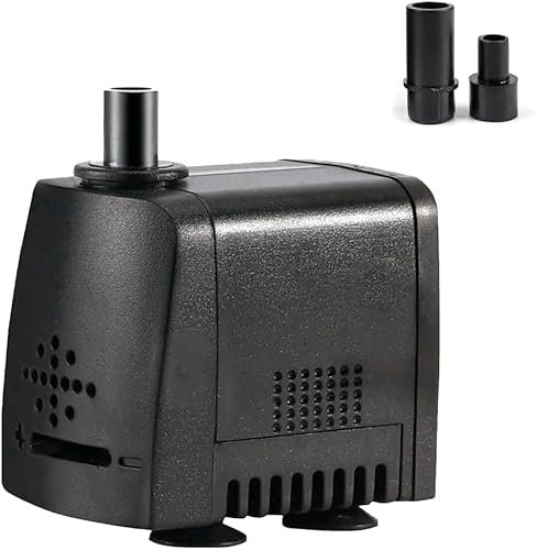 Bomba de Agua para Acuario, Pecera, Estanque o Fuentes, Regulador de Potencia, Bajo Consumo (8, Vatios)