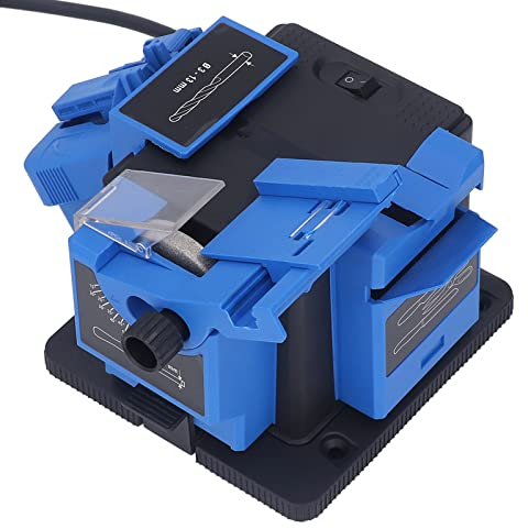 Affila Punte Trapano Elettrico, Multifunzione per Affilare Punte a Forbice per Uso Domestico, Multifunzione(Blue)