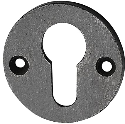 SCHÖRGHOFER 2551/PZ Cylinder Rosette PZ, Diameter 50 mm, Height 3 mm, Galvanised Iron Old Brushed