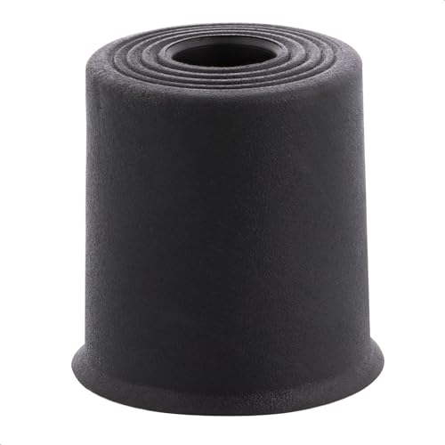 WAGNER 15524321 Butoir de porte de sol/butée de porte murale VULKANO MEDIUM - Diamètre 35 x 35 mm - Tampon en caoutchouc plein de qualité supérieure - Noir - À visser - Fabriqué en Allemagne