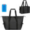 TOATELU Bolsa isotérmica grande de 15 l, bolsa isotérmica con neveras, bolsa isotérmica, bolsa de la compra plegable, reutilizable, plegable, bolsa isotérmica, para camping, picnic, transporte de