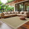 SIMPEX Outdoor Teppich Wetterfest Terrasse Balkon Garten Küchenteppich Einfarbiges Design Flachgewebe Sisal Look Waschbarer Teppich, Größe: 160 x 230 cm, Farbe: Grün