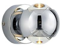 Nattduksbordslampa Roterbar dimbar sänglampa väggmonterad järnväggdekoration sovrum vardagsrum svart och krom Sänglampor(Chrome)