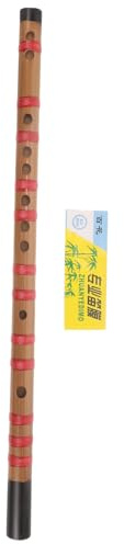 POPETPOP Flauta de Bambú para Principiantes G Tono Membrana, Instrumento Musical Tradicional Chino, Flauta Larga Portátil y Ligera, Adecuado para Estudiantes y Uso Escolar