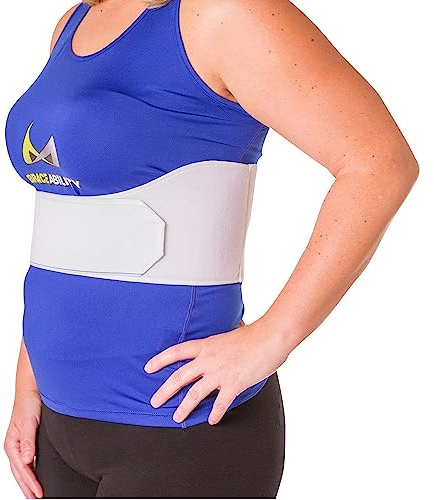 BraceAbility Ceinture de reliure à côtes | Enveloppe de protection de cage thoracique pour femmes pour le soutien des côtes douloureuses ou meurtries, (femme - pour une poitrine de 34 à 60)