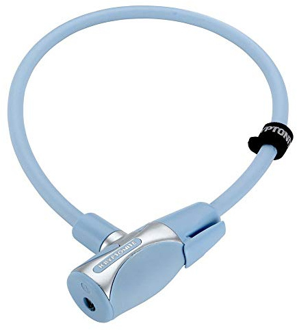 Kryptonite Kryptoflex 1265 Key Cable Bicycle Lock (12mm x 65cm, Light Blue)