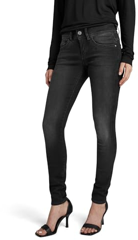 G-STAR Lynn Mid Skinny Jeans, Vaqueros para Mujer, Gris (dusty grey D06746-B472-A799), 30W / 32L