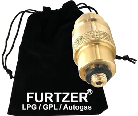 Furtzer LPG GPL Autogas Adapter-Tankanschluss: M10 EURONOZZLE kurz Adapter con Bolsa de Lona por Furtzer®