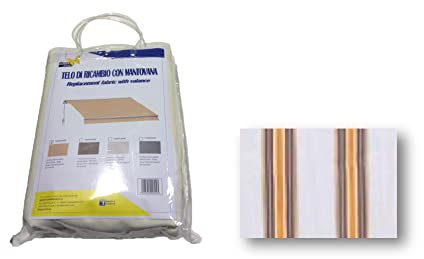 Linea Garden Friend Tessuto ricambio completo per tenda a caduta c/bracci 245x300 riga beige