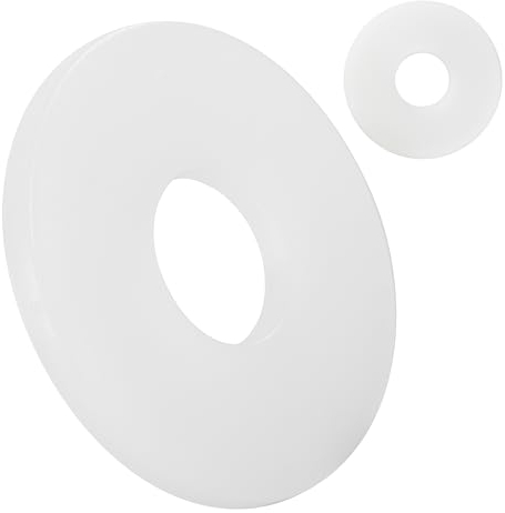 große Unterlegscheiben Kunststoff DIN 9021 M8-50 Stück - Beilagscheiben mit großem Außendurchmesser - Hochwertige PA Nylon Karosseriescheiben - Kunststoffscheiben - Polyamid U- Scheiben (50, M8)