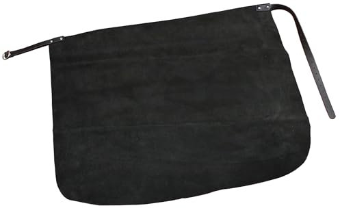 Förster-Fellnest Extra starke Lederschürze | Bundschürze, Hüftschürze, Lederschurz | Kräftiges Velour Leder als Schweißerschürze, Schmiedeschürze, Tischlerschürze mit Komfortriemen und Tasche