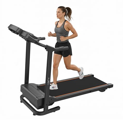 Evolve B1 Treadmills for Home Foldable with Incline & Handle – Running Treadmill for Home, Bluetooth Walking Pad Treadmill, Fold Up Treadmill with Hand Rail, Compact Walking Pad Incline Treadmill