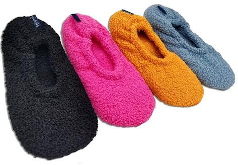 de fonseca Les Spongneuses Chaussons pour femme de parquet, ballerines en mousse lavables pour maison, voyage et invités, Noir , 41 EU