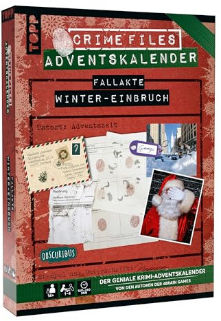 Crime Files – Fallakte: Winter-Einbruch. Der geniale Krimi-Adventskalender. Ermitteln und Rätseln – mit realistischen Beweismitteln für 24 Tage