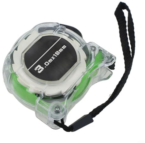 Mètre ruban robuste en ABS avec visibilité éclairée et graduations résistantes pour une précision durable (3 m x 19 mm)