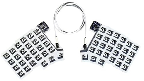 ALINUOYQ Delat tangentbord trådbundet ergonomiskt tangentbord hot swap QMK/VIAL (inga tangenter axel)