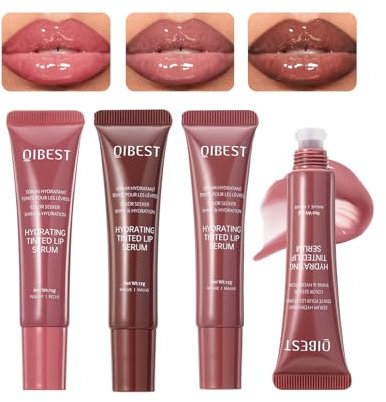 Gloss à Lèvres Hydratant 3 Couleurs Lip Jam, Rouge à Lèvres Liquide En Gelée Pour Les Femmes, Gloss Brillant Et Repulpant De Couleur Nude