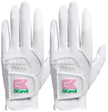 XJBTBA Guanti da Golf da Donna con Impugnatura Antipioggia bagnati, Caldi e Freddi, in Microfibra, Coppia entrambe Le Mani o Confezione da 2 per Mano Sinistra e Destra, Guanti da Golf da Donna