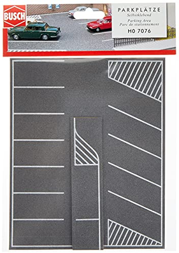 Busch Environnement - BUE7076 - Modélisme Ferroviaire - Parking - Echelle HO, Noir