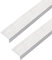Alberts 499600 Winkelprofil | selbstklebend | Aluminium, edelstahldesign, hell | 1000 x 30 x 15 mm | 2er Set