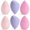 Beauty Blender, Spugnette Trucco 6 pz, Lavabili Senza Lattice Spugna Cosmetica per Fondotinta Impeccabile, per Liquidi, Crema e Polvere, Regalo per le Donne