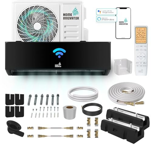 Homeinnovator Quick Connect 12000 BTU Split Klimaanlage und Heizung – energieeffiziente 230V-Klimaanlage mit komplettem Installationssatz – Inverter-Klimaanlage