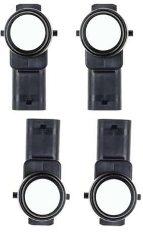 Sensores de marcha atrás para coche Pdc sensor de aparcamiento asistido sistema de control de distancia inversa 7l5919275 (rojo, 4 piezas) (4 piezas/blanco)
