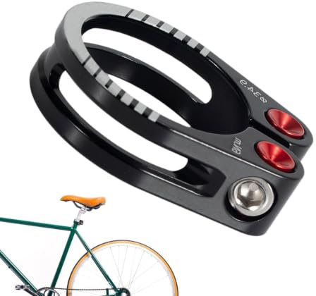 Generisk cykelsadelklämma för sadelklämma bekväm säker | Kropp av aluminiumlegering lätt, rostbeständig, justerbar, bekväm cykel