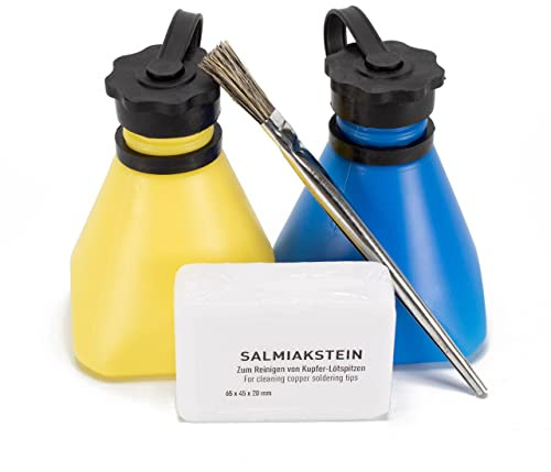 Lötgarnitur 4 teilig löten Lötset Dachdecker Klempner Löt+Salz+Salm+Pin günstig